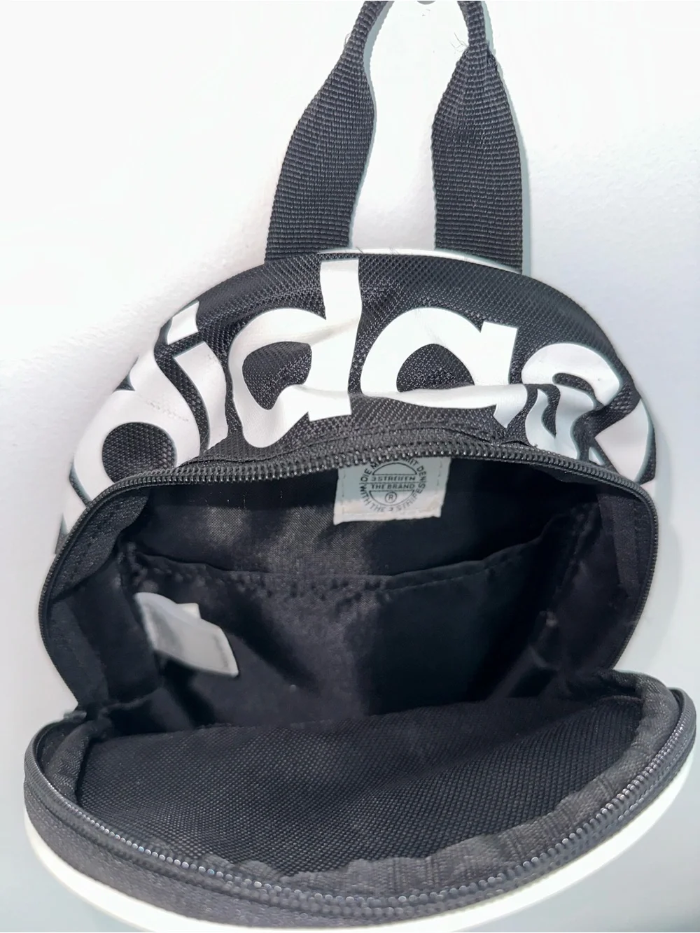 adidas Black and White Mini Backpack